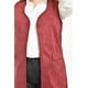 thumbnail image 4 of Chaleco largo tipo gamuza Roman Fashion /Tallas Extras, 3905 (Vino) vino Unitalla, 4 of 7
