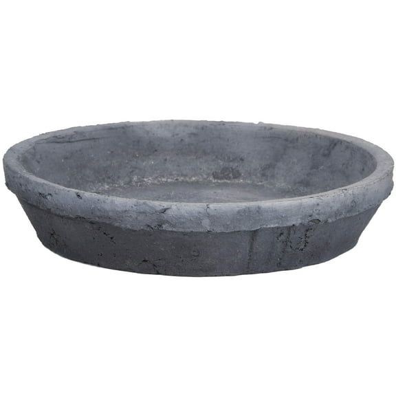 Esschert Design AT34 Aged Terracotta Round Saucer for AT33, Charcoal