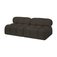 thumbnail image 6 of Meridian Furniture Ames Brown Boucle Fabric Modular Sofa, 6 of 9