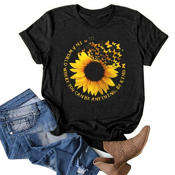 Harpily 50% Off Clear! Womens Tops Women Shirt Short Sleeve Casual Stylish Top Shirts