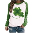 thumbnail image 1 of FAIWAD Womens St Patricks Day Tunic Tops Long Sleeve Round Neck Tunic Tops Plus Size Pullover Tops, 1 of 4