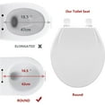 thumbnail image 3 of M optimized Toilet Seat, Plastic Toilet Seat With Soft Close, Never Loosen, Easy Clean, 17inch / 19inch Round Toilet Seat, Elongated Toilet Seat, 3 of 6
