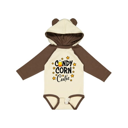 

Inktastic Candy Corn Cutie with Stars Gift Baby Girl Long Sleeve Bodysuit