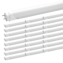 T8 4ft LED Light Bulbs 22W Fluorescent Tube,6500K Cool White,Frosted,25-Pack