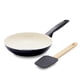thumbnail image 1 of GreenPan Rio Juego de sartén antiadherente de cerámica saludable de 8 pulgadas y espátula de silicona, mango de agarre suave, juego de comida para desayuno, sin PFAS, apto para lavavajillas, apto para, 1 of 5