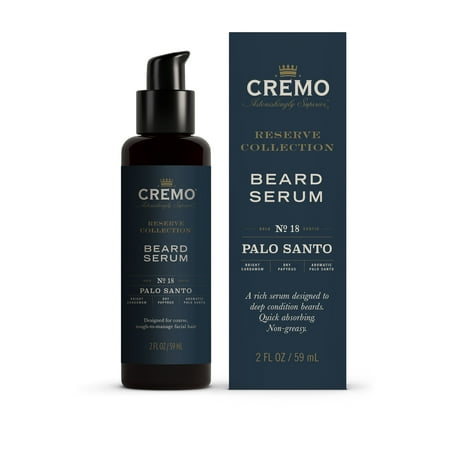 Cremo Palo Santo Reserve Collection Beard Serum, 2oz (Pack of 1)