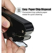 Badge Hole Punch, Upgraded All-Metal Construction Oval Hole Punch, Heavy-Duty Hole Punch for PVC ID Card DIY Crafts Paper Luggage Tag Name Tag Badge Holder(Elliptical Aperture:0.6 x 0.16 inch)