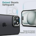 thumbnail image 5 of JETech Kickstand Case for iPhone 15 6.1-Inch, Built-in Adjustable Camera Stand, Military Grade Drop Protection, Frosted Translucent Matte Back Shockproof Phone Cover (Black), 5 of 6