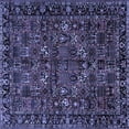 thumbnail image 1 of Ahgly Company Machine Washable Indoor Square Persian Blue Traditional Area Rugs, 5' Square, 1 of 4