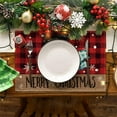thumbnail image 5 of kladzum Holiday Christmas Placemats Winter Snowflake Placemats 12x18" Christmas Holiday Table Mats for Home Xmas Party Kitchen Dining Room Table Decorations, 5 of 6