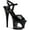 Black Patent/Black Polyurethane, variant on Women's Pleaser Moon 709