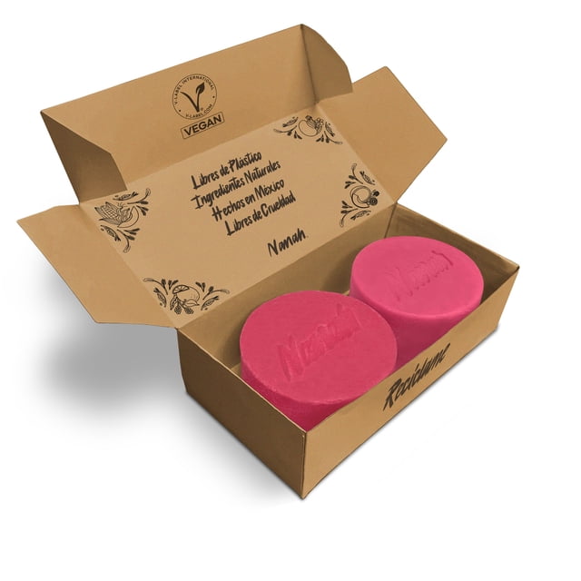 Dúo de Shampoo y Acondicionador en Barra de Pitahaya para Cabello Seco y Dañado con Pitahaya I Repara y Reestructura I Sin Sulfatos y Sin Parabenos,180 gr.