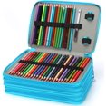 thumbnail image 4 of GHSDFBB Deluxe PU Leather Pencil Case with Zipper Closure, Green, 255 Count, 4 of 6