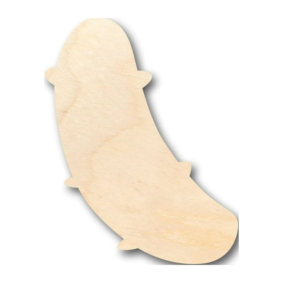 Unfinished Wood Pickle Shape - Craft - up to 46" DIY 6" / 1/8"