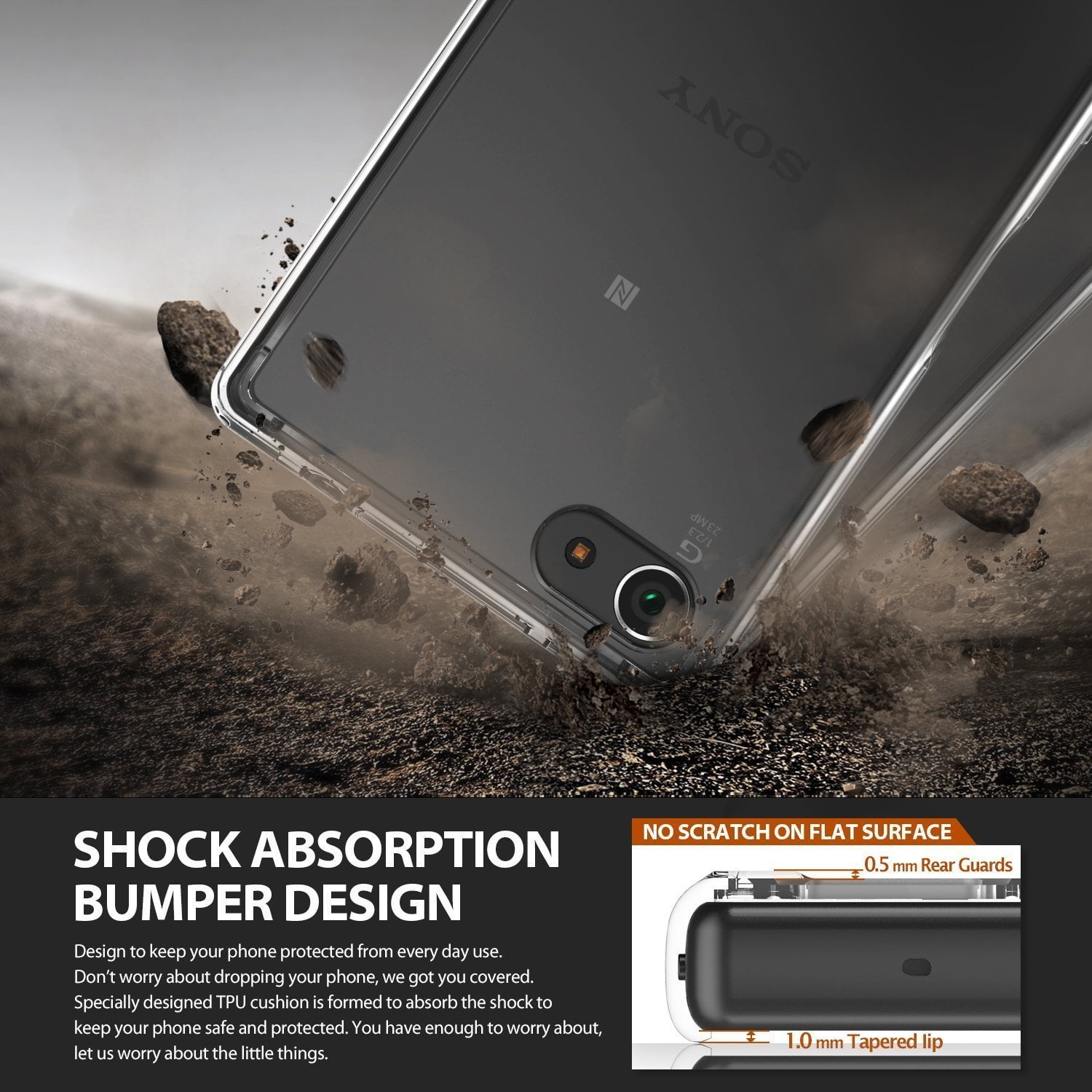 Slechte factor park Regulatie Ringke Fusion Case Compatible with Sony Xperia Z5 Compact, Transparent PC  Back TPU Bumper Drop Protection Phone Cover - Clear - Walmart.com