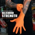 thumbnail image 2 of GRIPXX 3D Herkules Grip Orange Disposable Nitrile Gloves – 8-Mil Industrial, Latex-& Powder-Free Gloves - 1000ct XX-large Orange gloves, 2 of 9