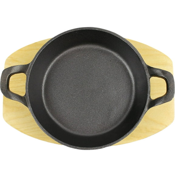 PTOOTP Non-Stick Pan Set with Wooden Handle, Cast Iron Skillet for Cooking Breakfast, Assorted Colors, and