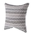 thumbnail image 3 of Harlow Hill Ariya Gray/Black Chevron Cotton Adult Decorative Throw Pillow Cover, 18" x 18", 3 of 6