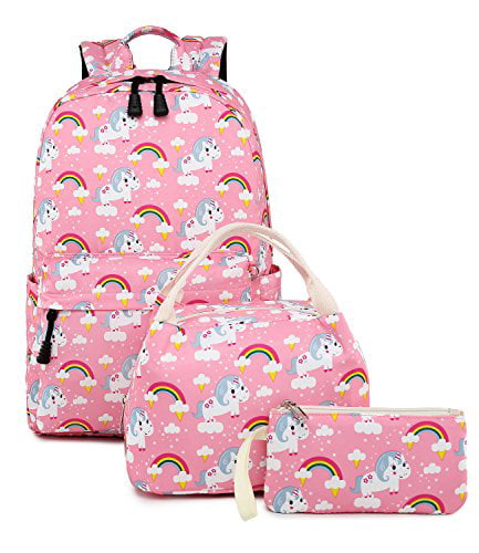 Unicorn Pink Abshoo Cute Lightweight Little Kids Backpacks for Boys and Girls Preschool Backpack With Lunch Bags 