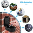 thumbnail image 2 of RV Caja para llaves segura (negra), caja para llaves grande montada en la pared para uso en interiores y exteriores, caja para llaves con código digital de 4 dígitos para el hogar, escuela, oficina,, 2 of 5