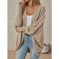 thumbnail image 4 of jinghuiyue Women Long Sleeve Cardigans Casual Batwing Sleeve Knitted Coat Loose Open Front Sweater Outwear XXL, 4 of 5