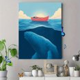 thumbnail image 4 of Humpback Whale Boat Canvas Wall Art Print, Ocean Theme Decor for Living Room Bedroom Dining Room, 4 of 8