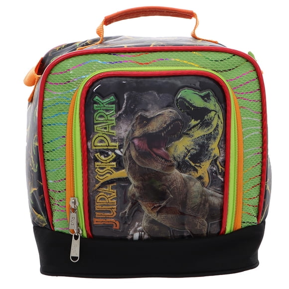 Lonchera Jurassic World Ruz Multicolor Infantil Ideal para Escuela, Tamaño Mediano