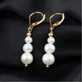 thumbnail image 2 of Freshwater Pearl Earrings Silver Leverback Pearl Drop Earrings for WomenJewelry Gifts, 2 of 5