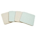 thumbnail image 2 of Holiday Time 4 pack Christmas Festive Word and Berry Square Cork Coaster, Natural Green & Beige, 2 of 5