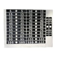 thumbnail image 1 of amagogo Fitness Equipment Accessory Weight Stack Labels PVC Weighted Tags Sheet for Home, 1 of 10