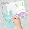 thumbnail image 2 of Big Dot of Happiness Spring Easter Bunny - Shaped Fill-In Invitations - Happy Easter Party Invitation Cards with Envelopes - Set of 12, 2 of 7