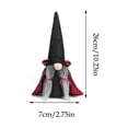 thumbnail image 3 of Halloween Faceless Gnome Doll Ornament 1 Pack Soft Cloth Black Witch Cloak & Hat Holiday Decor Washable Tabletop Figurine for Indoor Home Party Halloween Christmas Festival Decoration Gift, 3 of 7