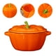 thumbnail image 5 of 1 cuenco de cerámica para comida, multiusos, creativo, con forma de calabaza., 5 of 5