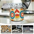 thumbnail image 6 of Yayeee Ashtray with Lid for Cigarette Smokeless Stainless Steel Home Ash Holder, Colorful Circles, 6 of 7