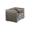 thumbnail image 4 of Best Master Furniture DeLuca 3 Pieces Embellished Tufted Living Room Set, Gray, 4 of 4
