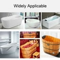 thumbnail image 2 of Generic Adjustable Bamboo Bathtub Caddy with Non-Slip Silicone Pads, Extendable Tray for Books, Tablets, and Wine, Fits 75-95cm Tubs, Includes Foldable Non-Woven Stand, 2 of 7