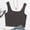 Brown, variant on MRULIC tank tops women Women Tops Solid Sleeveless Pullover Vest Tank Crop Shirts Womens tank tops Brown + US:8-10