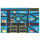 thumbnail image 1 of Alfombra Juego Multicolor Tráfico Por Carretera Vida Urbana para City Life, 1 of 9