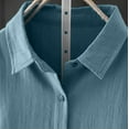 thumbnail image 6 of Endives Women's Linen Shirts Button Down Long Tunic Tops Plus Size Blouse With Pockets, 6 of 6