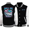 thumbnail image 3 of No hay límites de velocidad para mí, chaquetas estampadas para hombre, moda, jersey de gran tamaño, ropa informal cálida, abrigo creativo de hip hop para hombre, 3 of 5