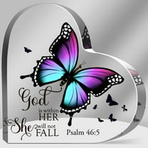 Christian Gifts for Women Inspirational Gifts for Women Religious Gifts with Bible Verse Spiritual Encouragement Gifts for Women Mom Friend Sister Acrylic Hearts Plaques