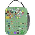thumbnail image 3 of Bfdi-Battle for Dream Island Lunch Bag Insulated Lunch Box（17）With Compartments Waterproof Reusable Tote Bag For Work Hiking Travel One Size, 3 of 9