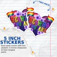 thumbnail image 3 of (2 Pack) Be Who You are Gay Pride Stickers - Gay Lesbian LGBTQ Sticker - 5 Inches On Longest Side - Premium Vinyl - for Cars, Trucks, Skateboards, Laptops - Made in USA - BMCS0649, 3 of 7
