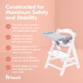 thumbnail image 3 of hauck Alpha+ Adjustable Booster High Chair and High Chair Tray Table, Grey, 3 of 9
