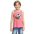 thumbnail image 6 of BLTIBY 2025 Girls Boys Tank Top Summer Sleeveless Funny T Shirt for Teen Toddler Infant Round Neck Printed Casual Fashion Vest Blouse Pink 6-7 Years, 6 of 6