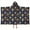 Navy Mexican Skull, variant on Black Star Planet Moon Pattern Hooded Bath Towel,50"x30" for Ages 3 To 12 Kids, Quick Dry Lightweight Soft Microfiber Hood Beach Towel Cover Up for Kids