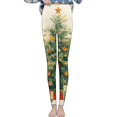 thumbnail image 2 of Endives Women's Thermal Leggings Velvet Warm Christmas Retro Printed Home Leggings Fleece Lined Leggings, 2 of 6