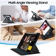 thumbnail image 4 of Fintie Rotating Case for iPad Air 11-Inch (2026/2025/2024) and iPad Air 10.9-Inch 5th/4th Gen, 360° Swivel Stand, Clear Hard Back Cover, Built-in Pencil Holder, Black, 4 of 9