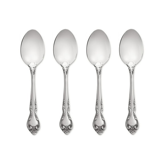 Lyon Queens Fancy 18/8 Stainless Steel Teaspoon (Set of Four)