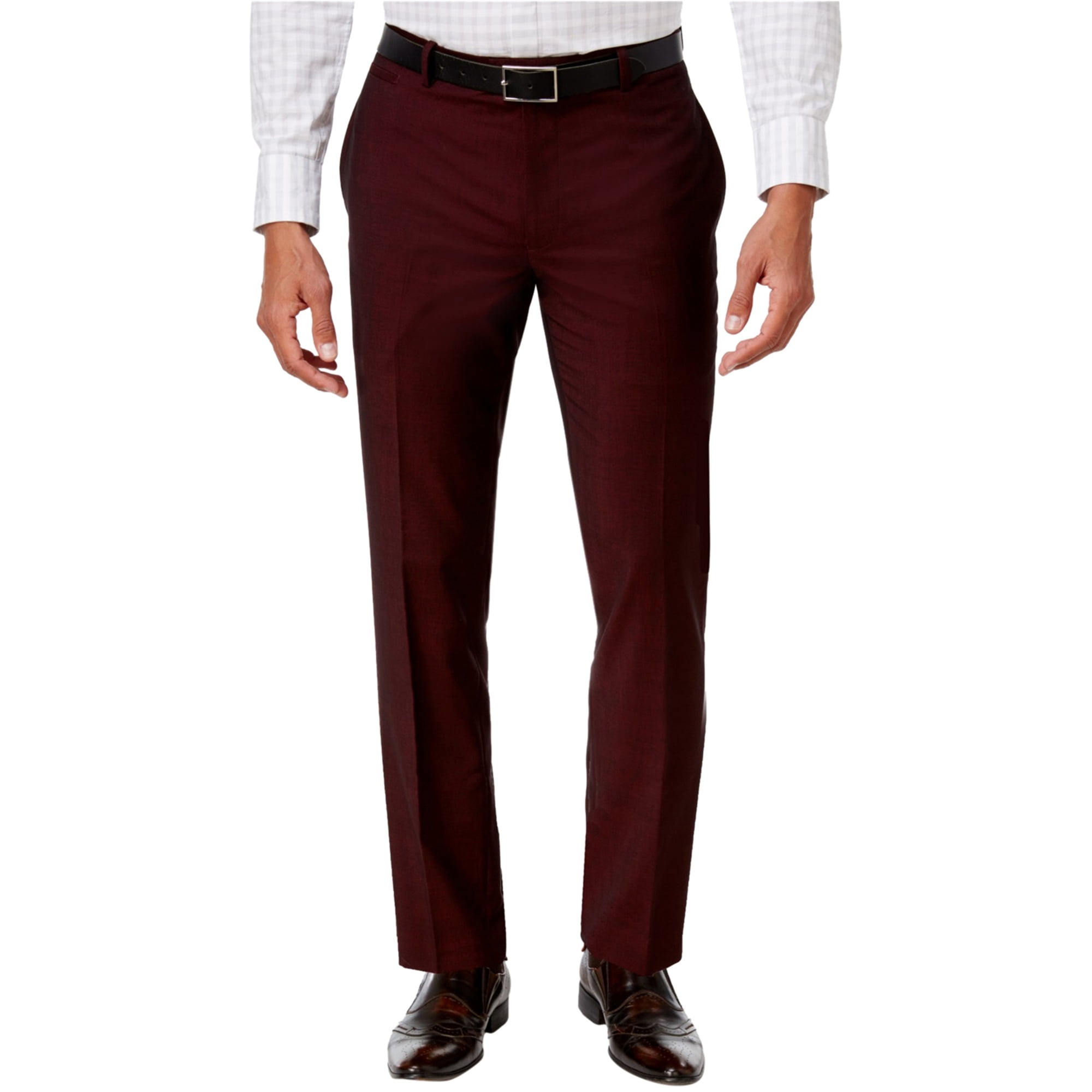 Slim-Fit Burgundy Pants-32x32 - Walmart 